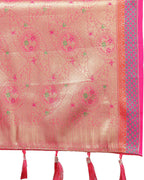 Lorenvalley Fashion Skyblue Kanjivaram Silk Woven Design with Zari Weaving Saree