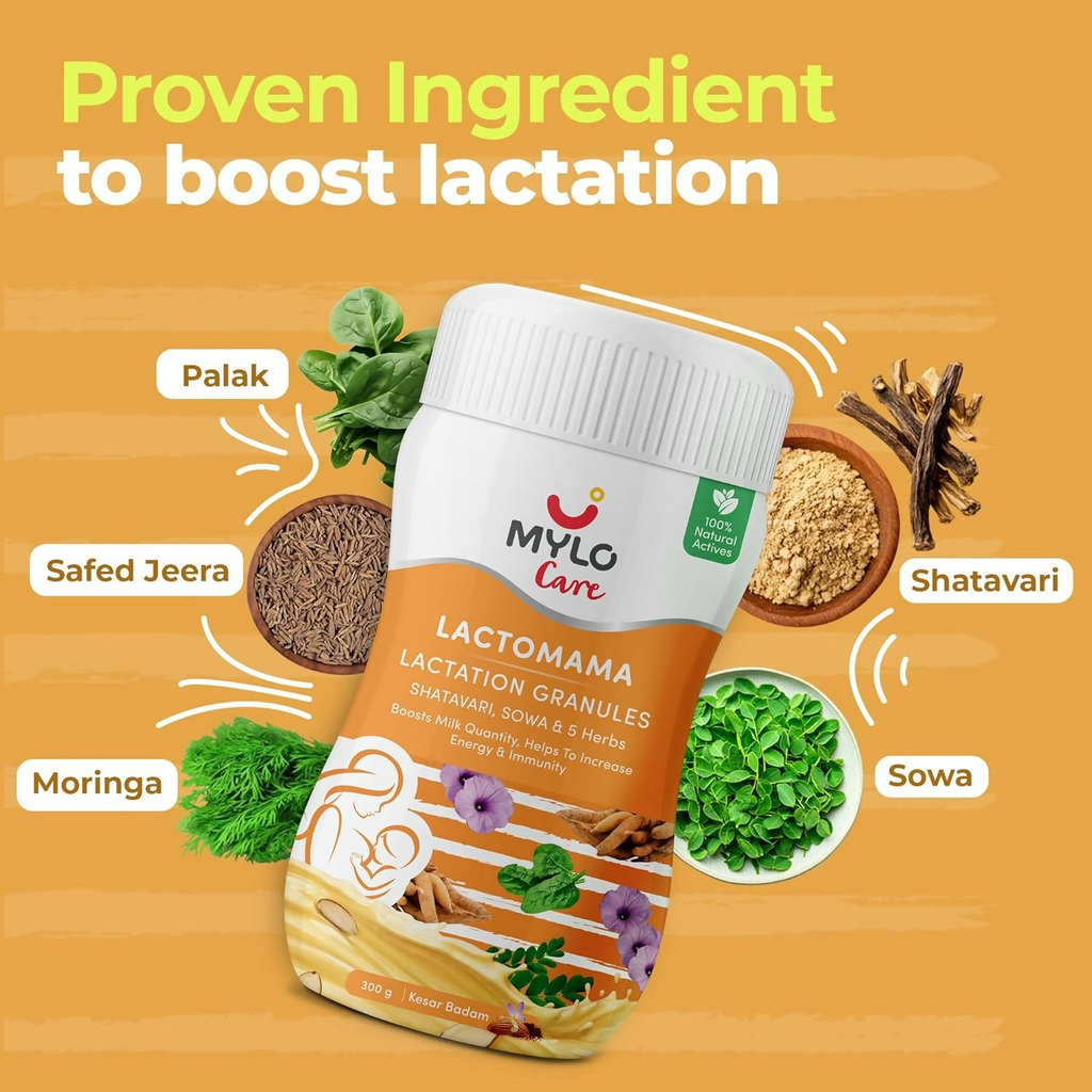 Mylo Care Lactomama Granules For Breastfeeding With Shatavari (Kesar Badam)