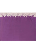 Joban Fashion Plum Purple Hand Woven & Zari Work Katan Pure Handloom Banarasi Silk Saree