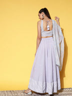 Ahalyaa women's wear Traditional wear lehenga choli - Powder Blue