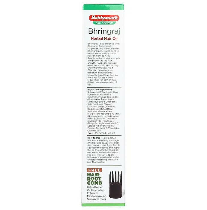 Baidyanath Jhansi Bhringraj Herbal Hair Oil - Distacart