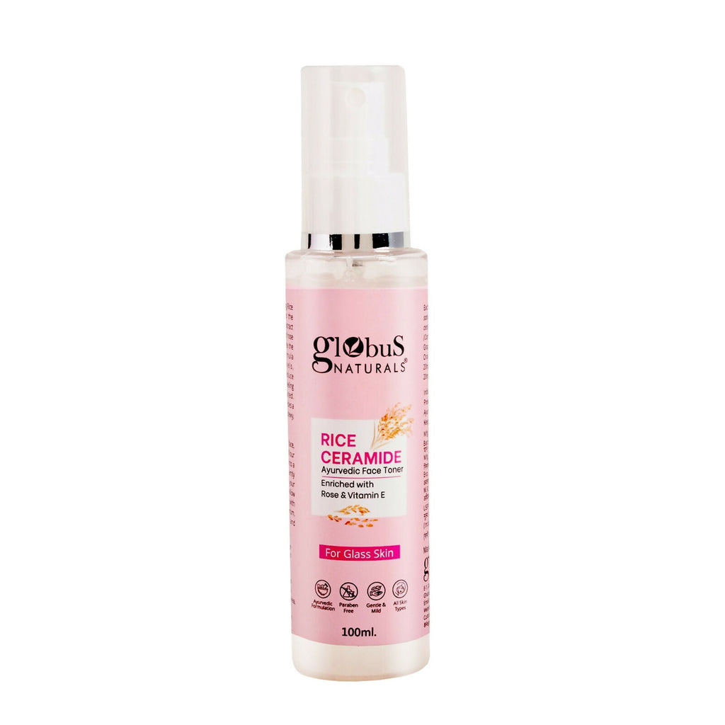 Globus Naturals Rice Ceramide Ayurvedic Face Toner, For Korean Glass Skin