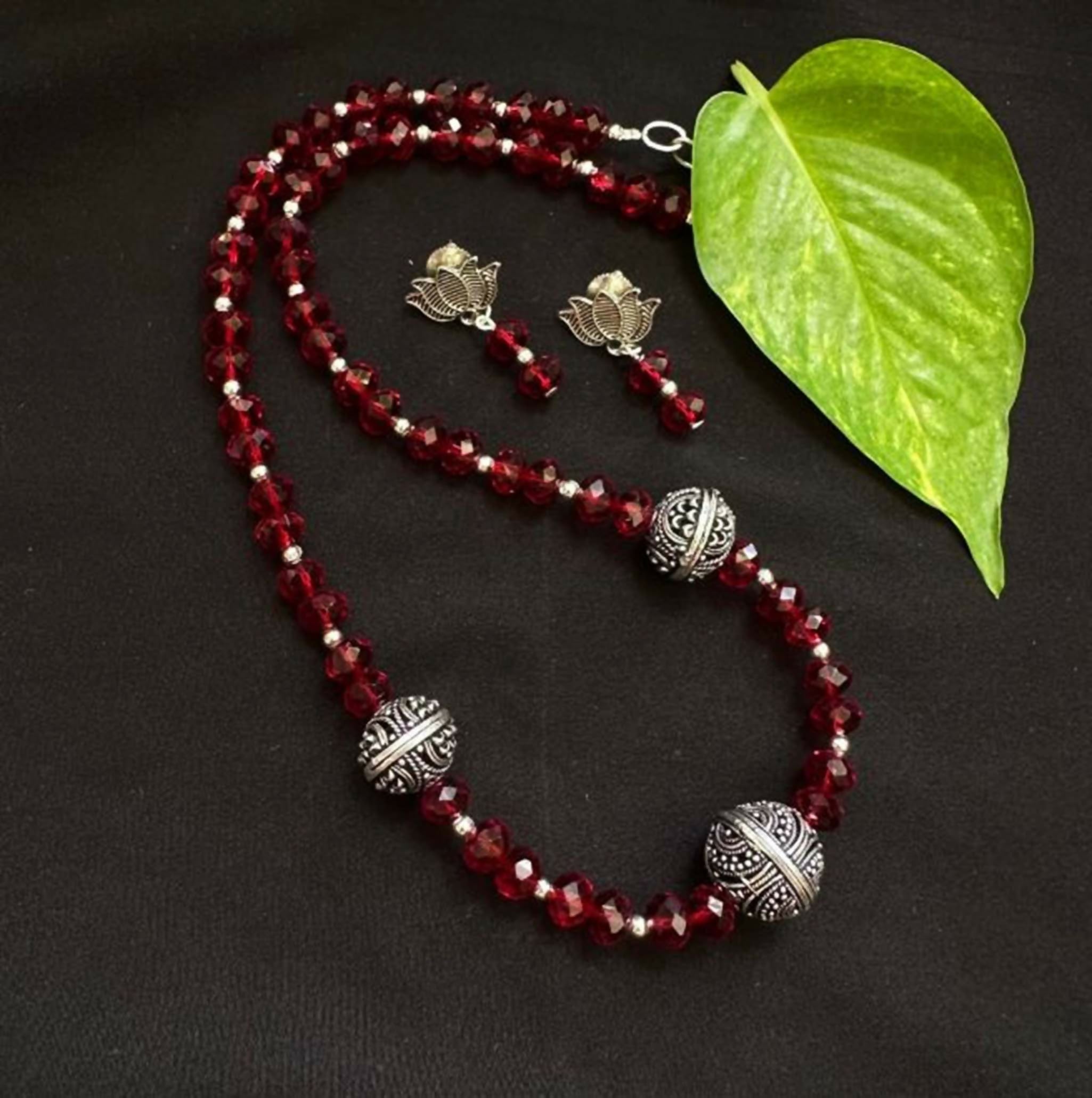 Joban Fashion Women Red Lord Radha Krishna Tanjore Painting Pendant Beading Necklace - Distacart