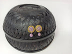 Terracotta Button Studs