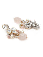 Blush Pink Kundan Choker with Earrings- Ruby Raang