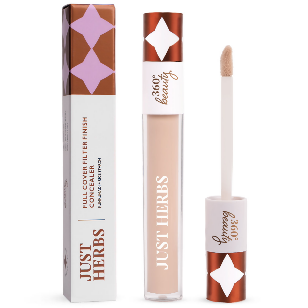 Just Herbs Full Cover Natural Filter Finish Concealer - Natural