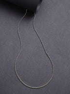NVR Women's Silver-Toned German Silver Oxidised Chain