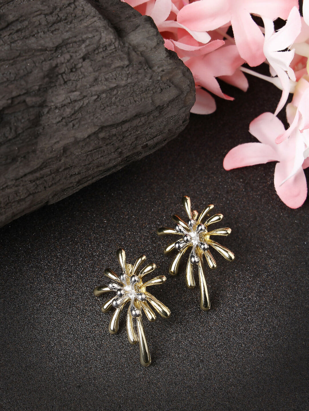 NVR Women Gold-Plated Drop Earrings - Distacart