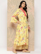 Ahalyaa Women's Traditional wear Kurta - Yellow
