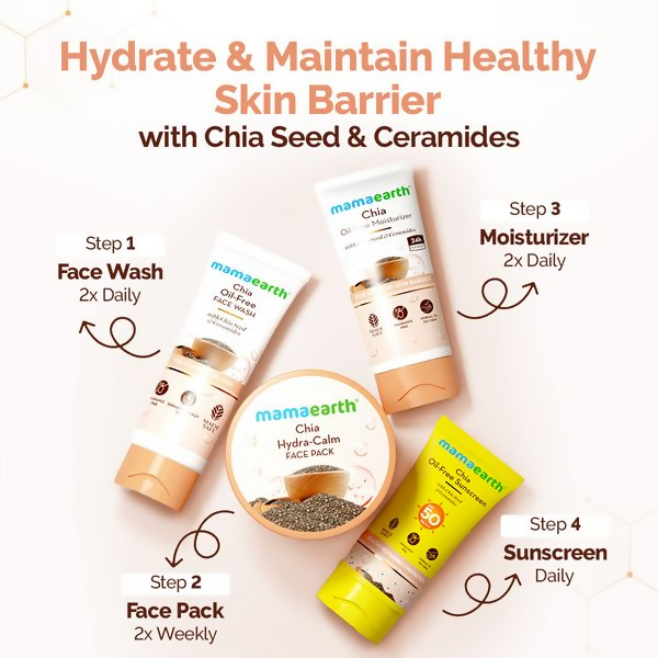 Mamaearth Chia Hydra-Calm Face Pack with Chia Seed & Ceramides