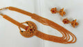 Multicolor Kemp Layer Necklace Set With Earrings - Distacart
