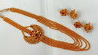 Multicolor Kemp Layer Necklace Set With Earrings - Distacart