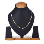 Gold-Polished Alloy Pearl Beaded Matarmala Chain - The Pari