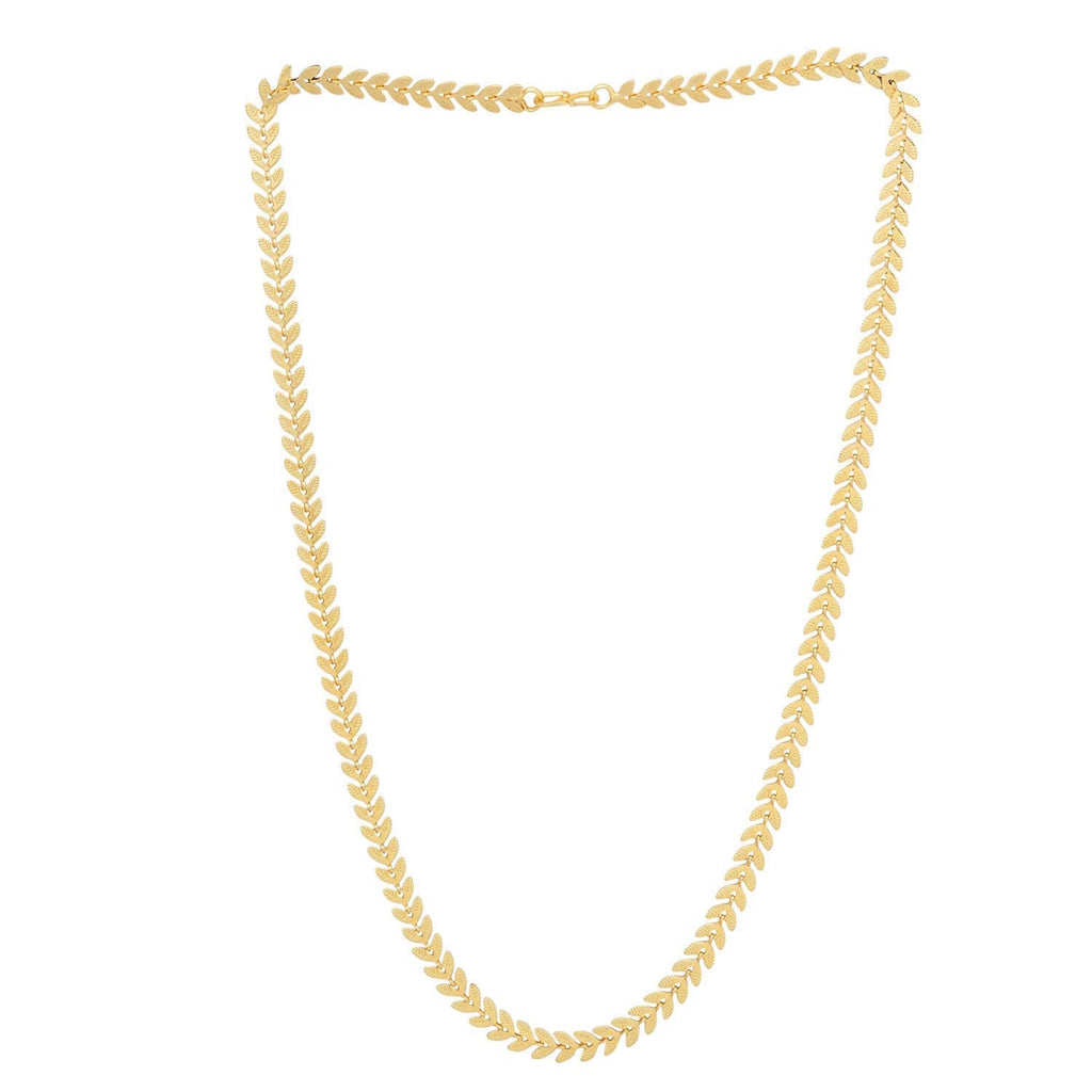 Gold-Polished Alloy Golden Pearl Chain - The Pari