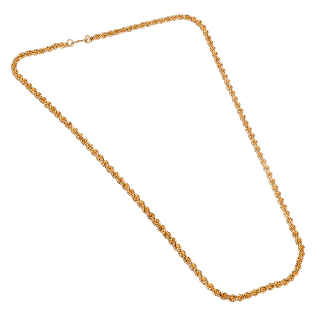 Gold-Polished Alloy 24 Inches Rassa Chain - The Pari