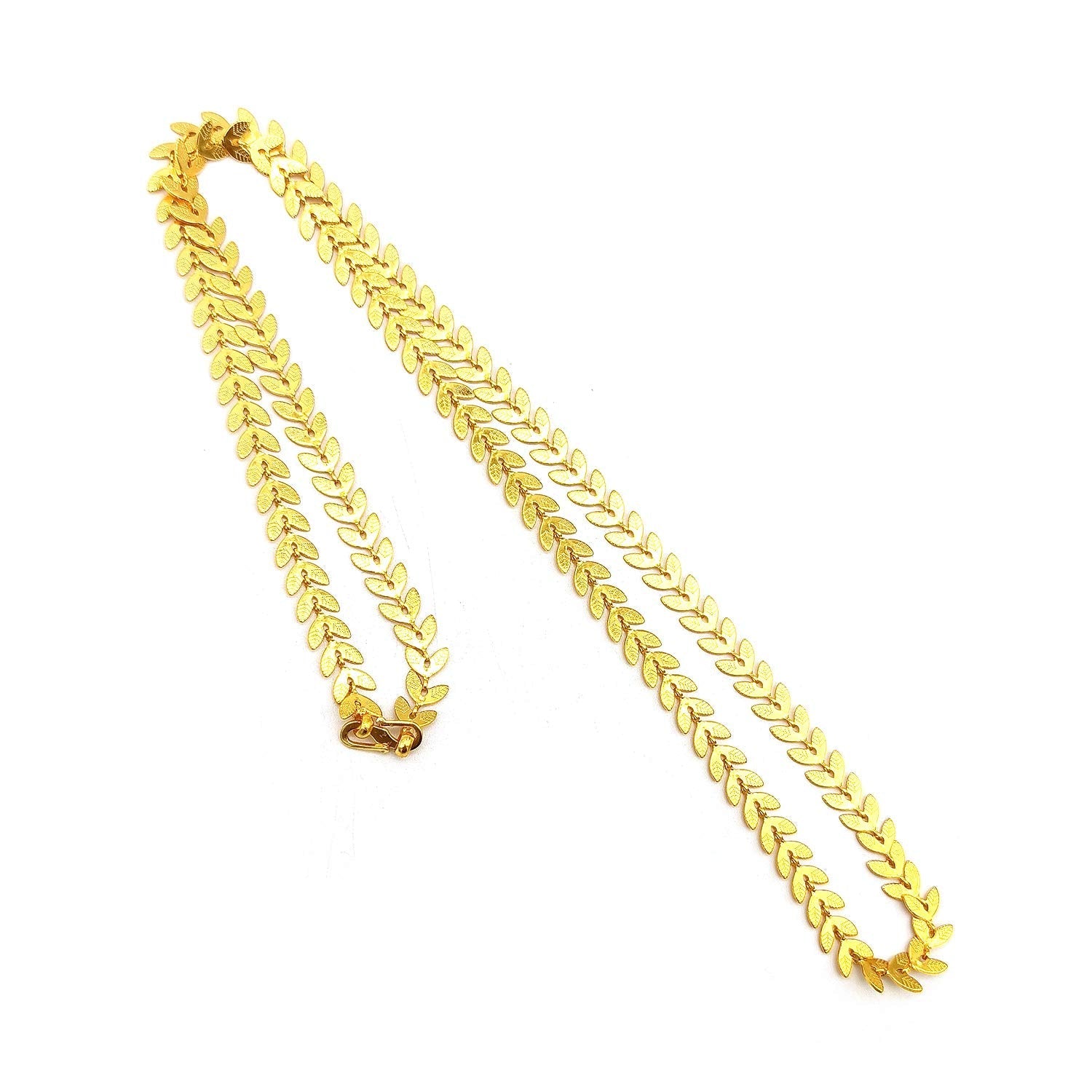 Gold-Polished Alloy Temple Jewellery Chain - The Pari