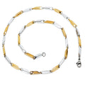 Rhodium-Plated Alloy Two Tone Stylish Chain - The Pari