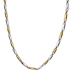 Rhodium-Plated Alloy Two Tone Stylish Chain - The Pari