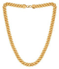Gold-Polished Alloy Broad Look Chain - The Pari