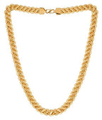 Gold-Polished Alloy Broad Look Chain - The Pari