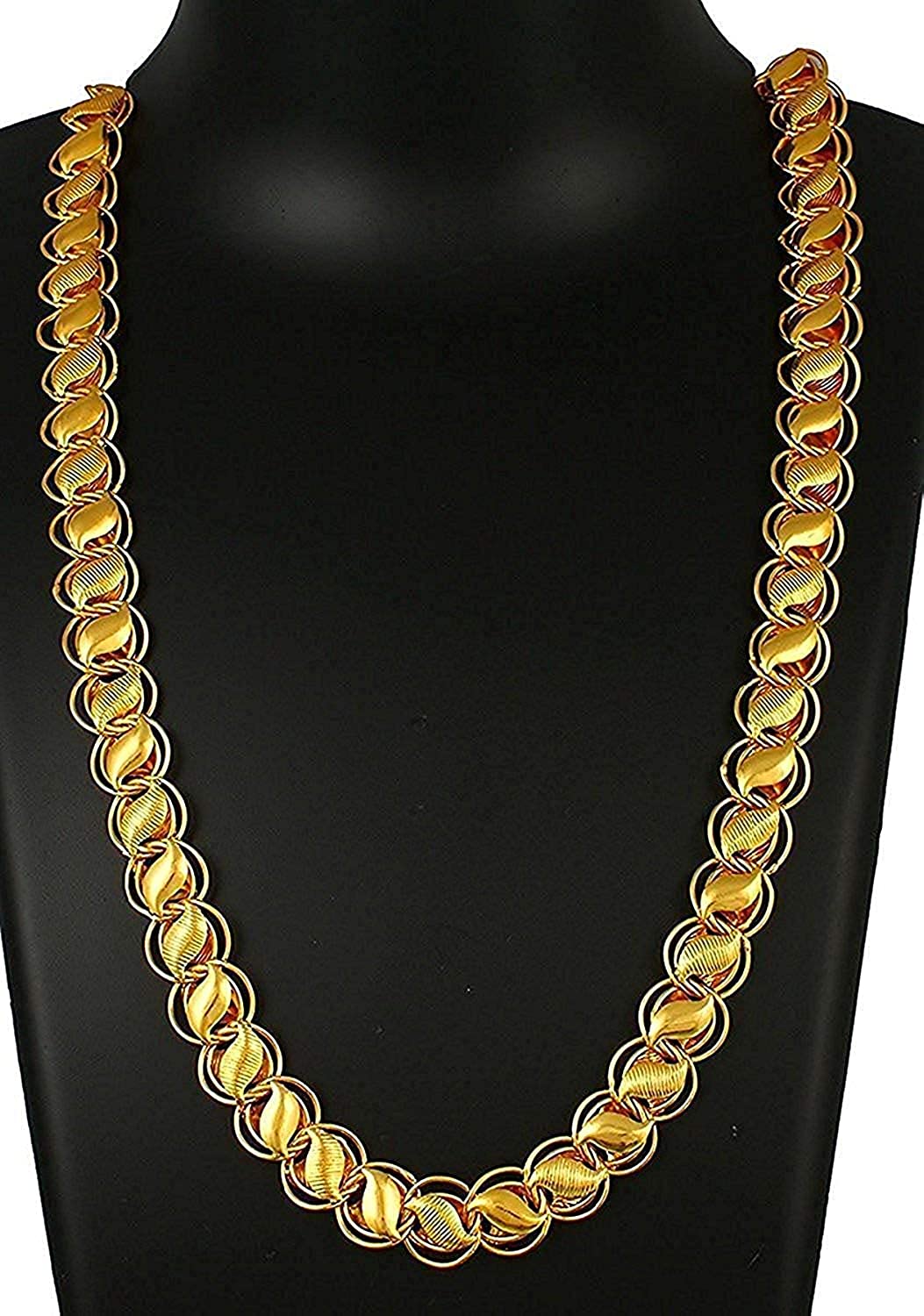Gold-Polished Alloy Broad Look Chain - The Pari