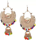 Gold-Plated Alloy Oxidised Designer Earrings - The Pari - Distacart