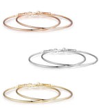 Rhodium-Plated Alloy Assorted Hoop Earrings Combo - The Pari - Distacart