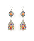 Silver-Plated Alloy Diva Look Stylish Contemporary Earrings - The Pari - Distacart