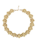 Gold-Polished Alloy Designer Flower Choker Necklace - The Pari