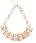 Gold-Polished Alloy Pearl & Rhinestones Beautiful Necklace - The Pari