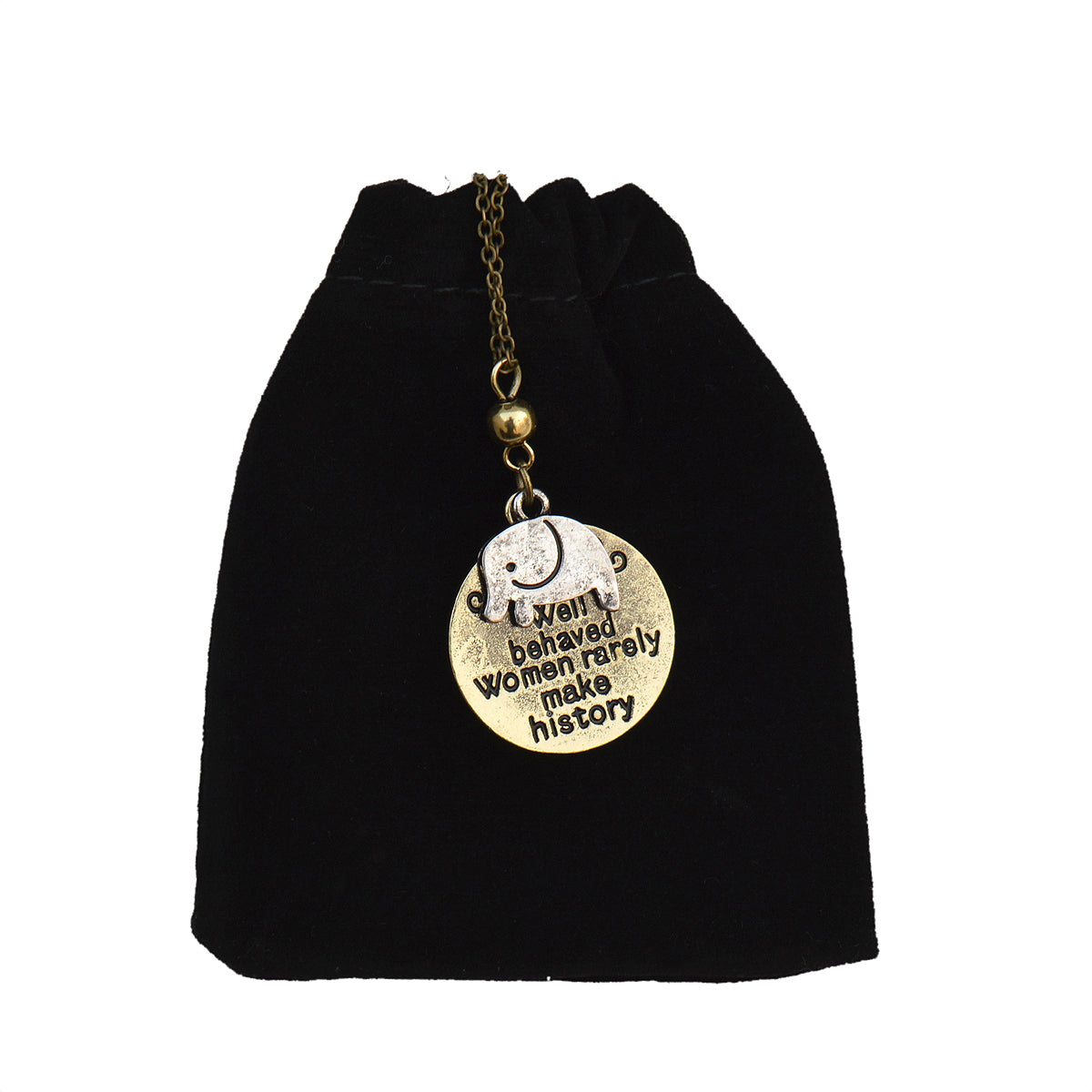 Silver-Plated Alloy Stainless Steel Love Quote Pendant Necklace - The Pari