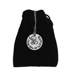 Silver-Plated Alloy Stainless Steel Love Quote Pendant Necklace - The Pari