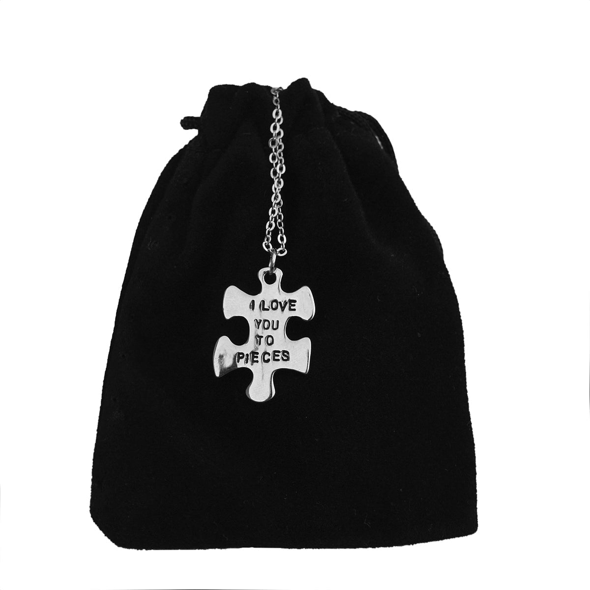 Silver-Plated Alloy Stainless Steel Love Quote Pendant Necklace - The Pari