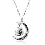 Silver-Plated Alloy Stainless Steel Love Quote Pendant Necklace - The Pari