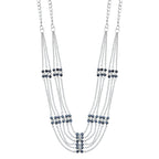 Silver-Plated Alloy Designer Silver Chain Necklace - The Pari