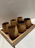Wood estate Original Wooden Bourbon Drinking Water Glass Gifts