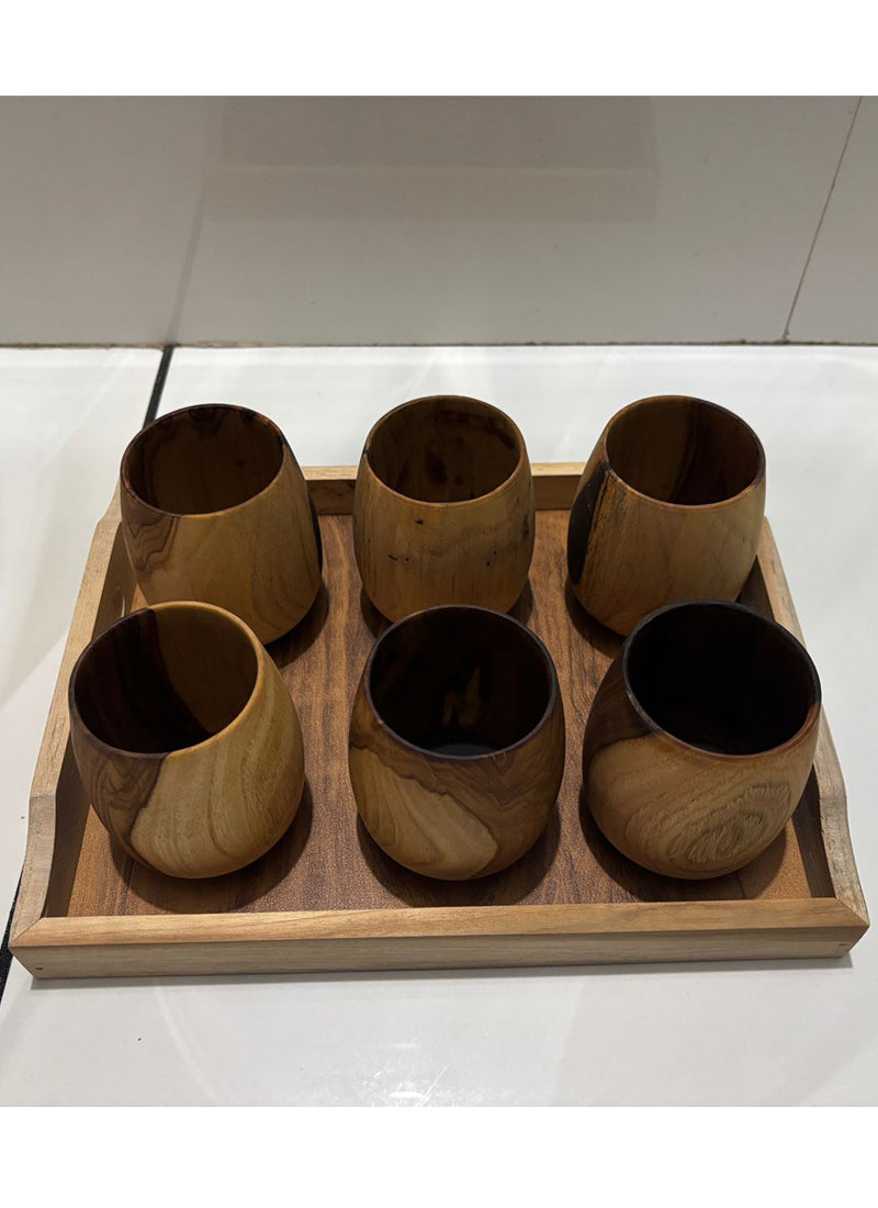 Wood estate Original Wooden Bourbon Drinking Water Glass Gifts