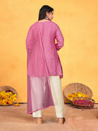 Joban Fashion Onion Cotton Premium Pure Viscose Print Dola With Handwork Kurta set