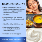 Just Herbs Pure Ghee & 24K Gold Deep Nourishing Night Treatment Cream