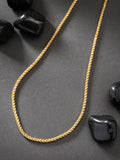 NVR Men's Gold-Polished Stainless Steel Chain