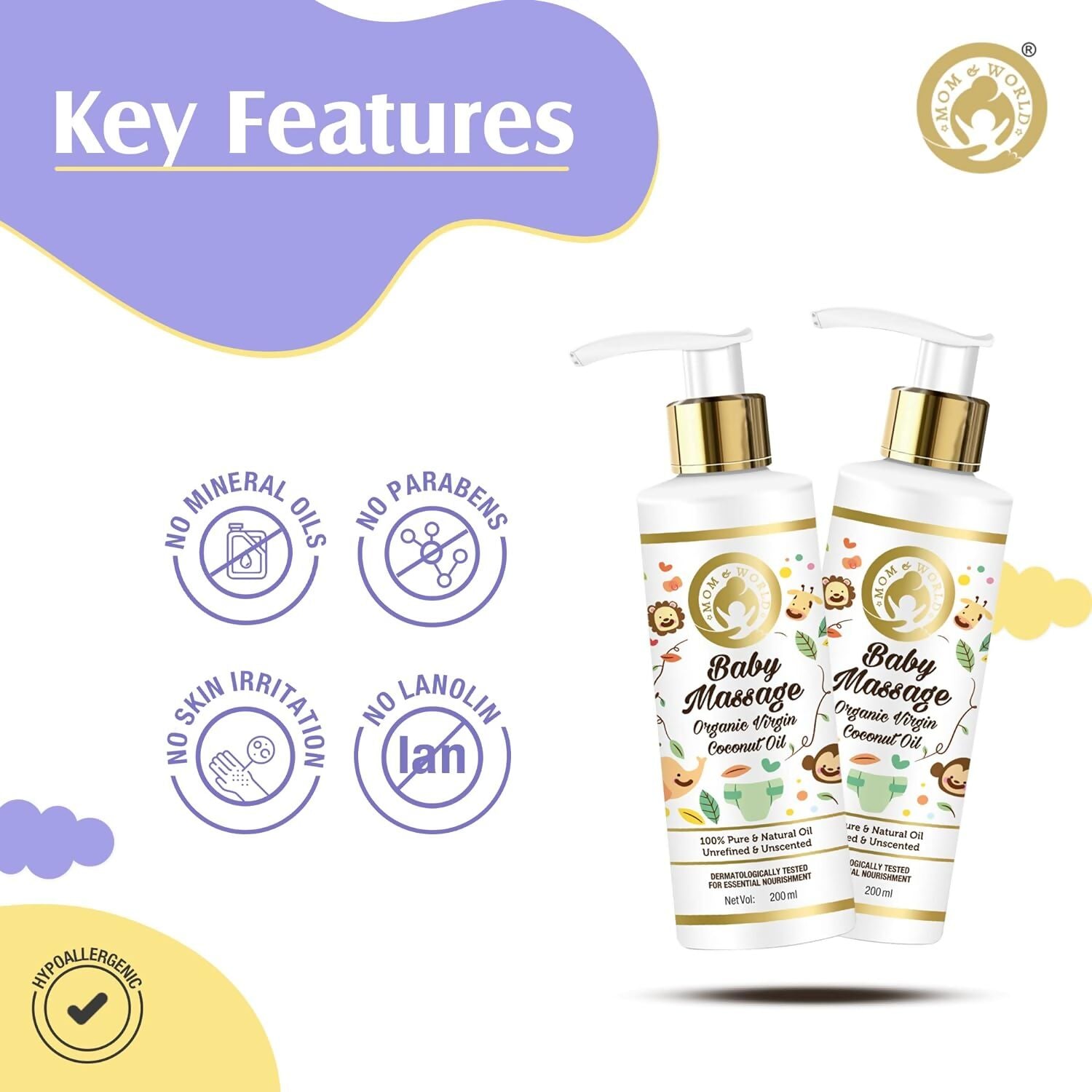 Mom & World Baby Massage Oil