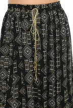Mominos Fashion Moeza Cotton Black Printed Lehenga (Lancha)