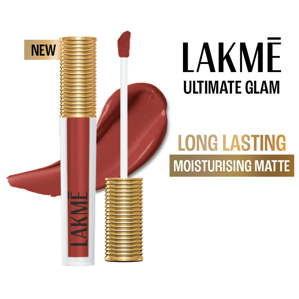 Lakme Ultimate Glam Matte Liquid Lipstick - Nude Twist