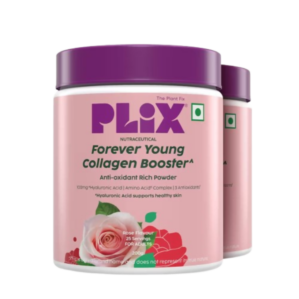 PLIX The Plant Fix Plant-Based Collagen Builder, Advanced Anti-Ageing Formula- Rose