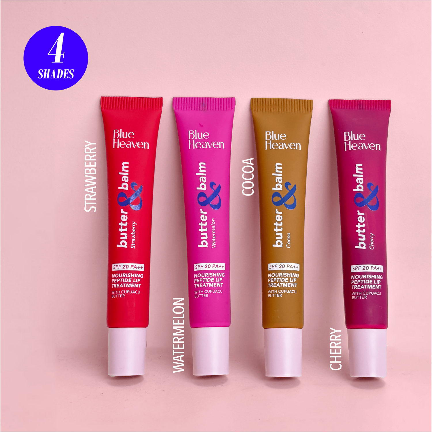 Blue Heaven Butter & Balm Peptide Based Tinted Lip Balm With Spf 20 Pa++ - Cocoa