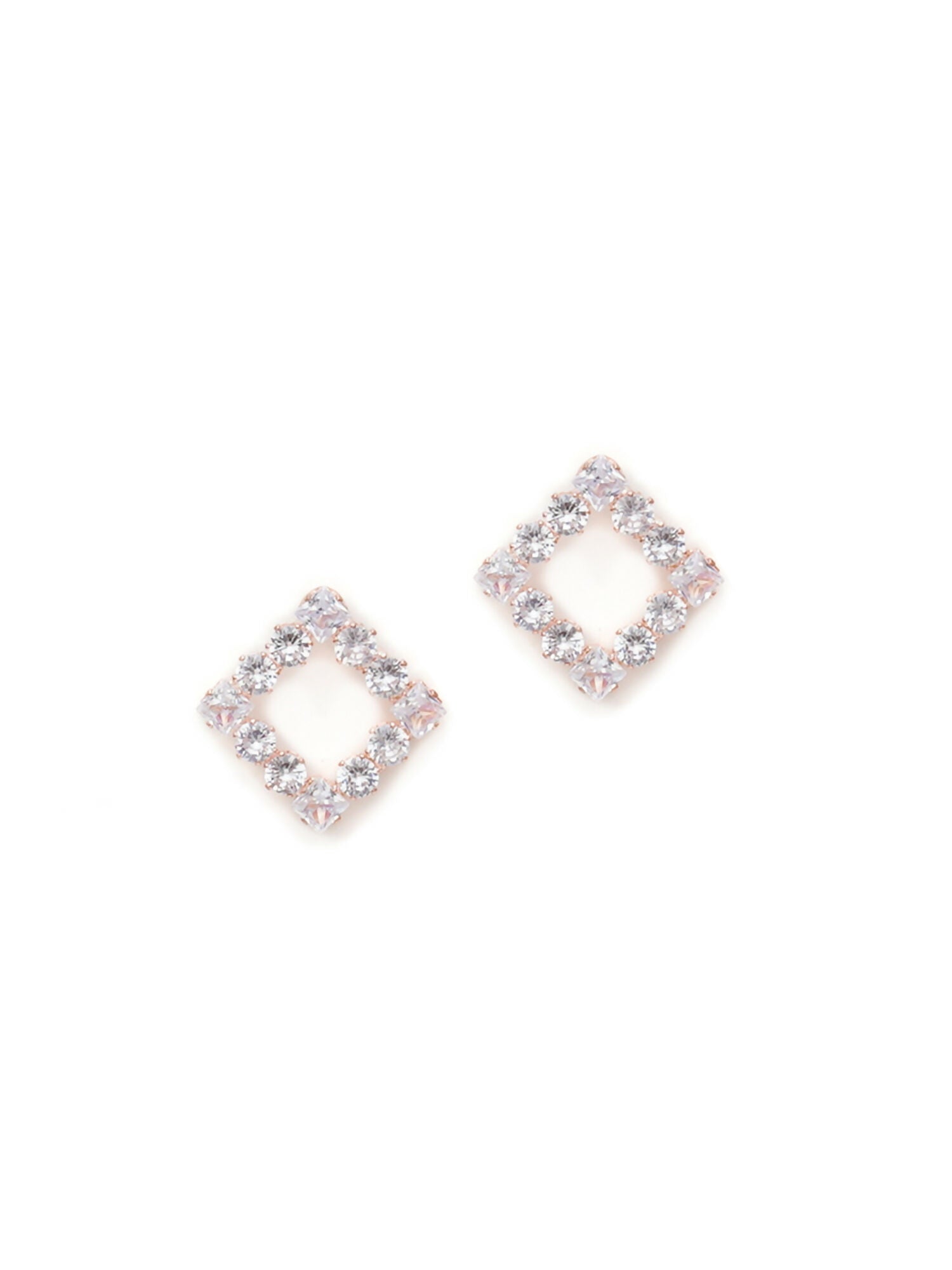 stone stud (Rose gold) - Ruby Raang - Distacart