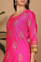 Joban Fashion Pink Silk Lehenga Set