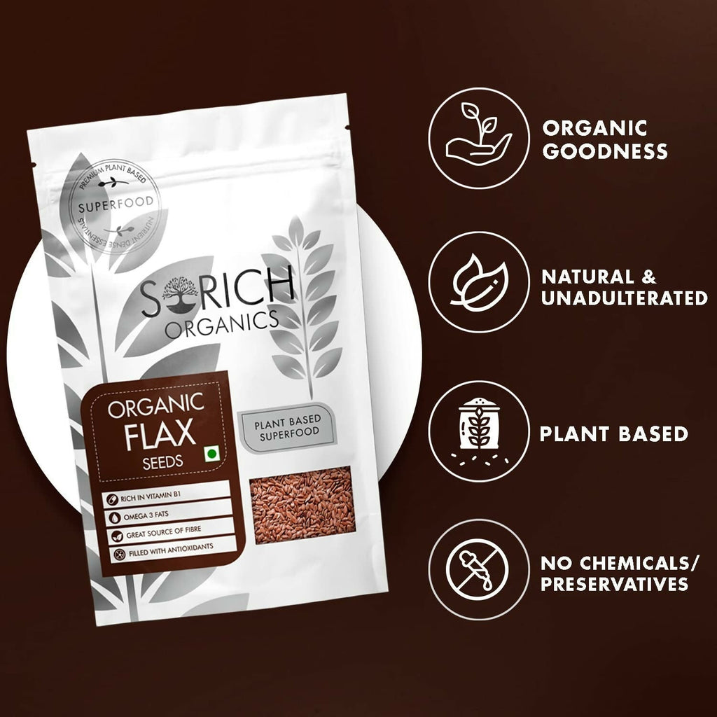 Sorich Organics Flax Seeds - Alsi Seeds - Distacart