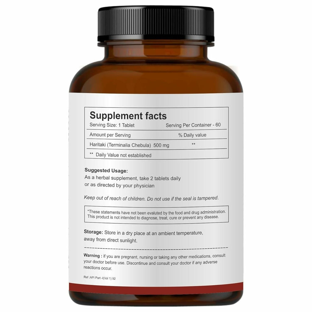 Herb Essential Haritaki Tablets – 500 mg