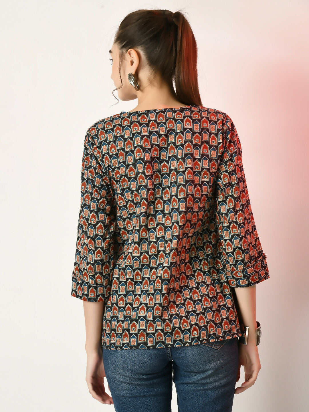 Myshka Women's Multi Printed Top